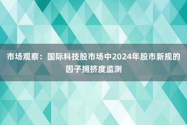 市场观察：国际科技股市场中2024年股市新规的因子拥挤度监测